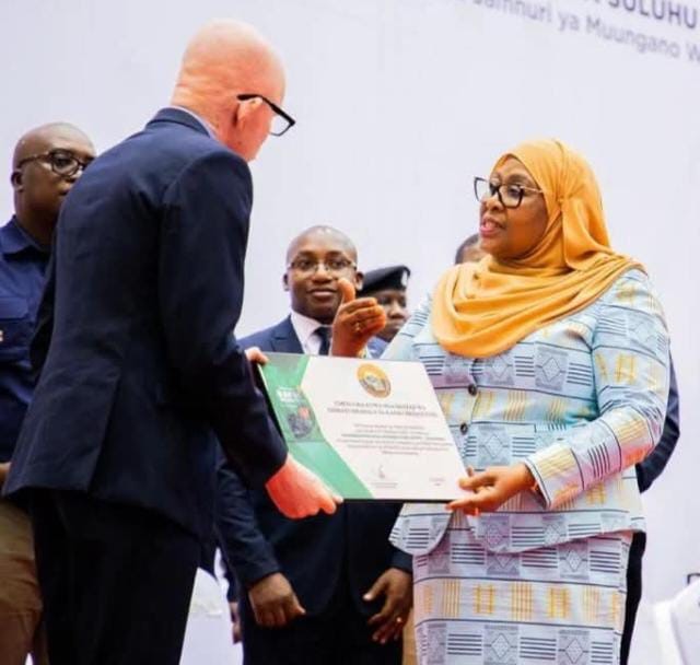 President of Tanzania with FDH Executive Director